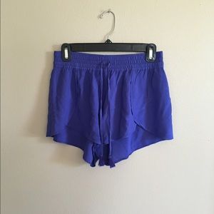 American Eagle Blue Flowy Shorts