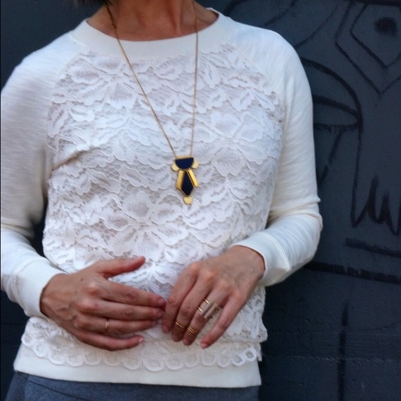 Loft lace sweatshirt