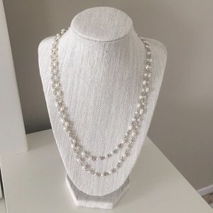 Dainty pearl necklace