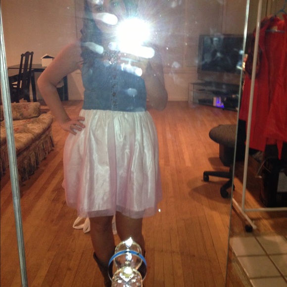 Jean and tulle dress - Picture 2 of 2