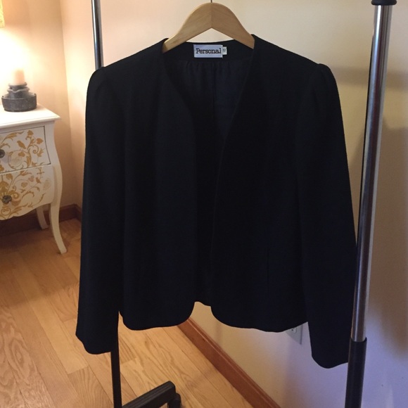 Personal size 10 Black wool jacket/blazer