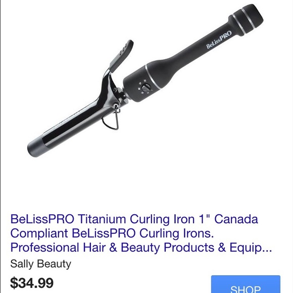 beliss pro titanium curling iron