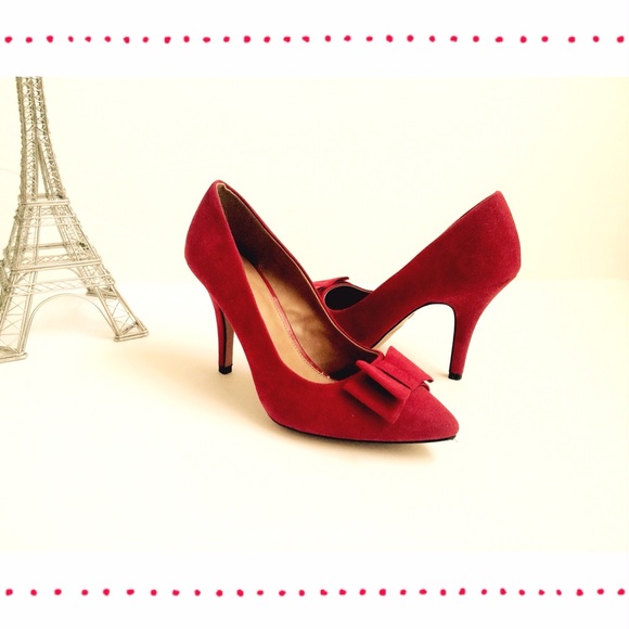 Apt. 9 Shoes - Sueded Bow Heels