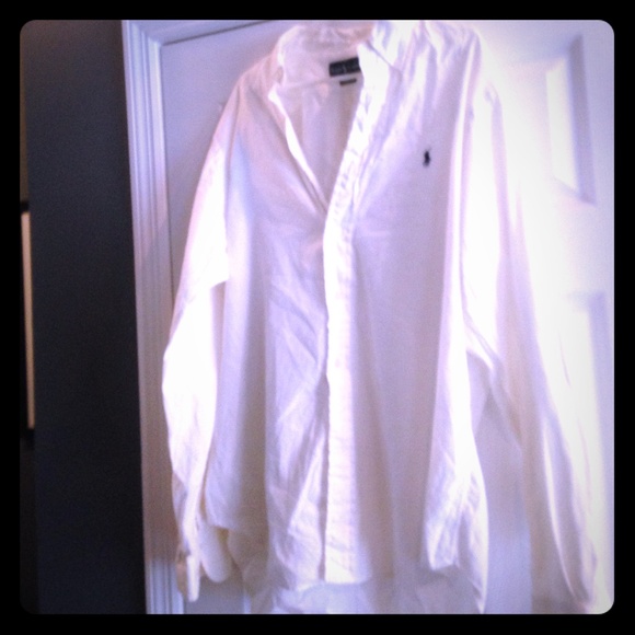 Men's white Polo button down