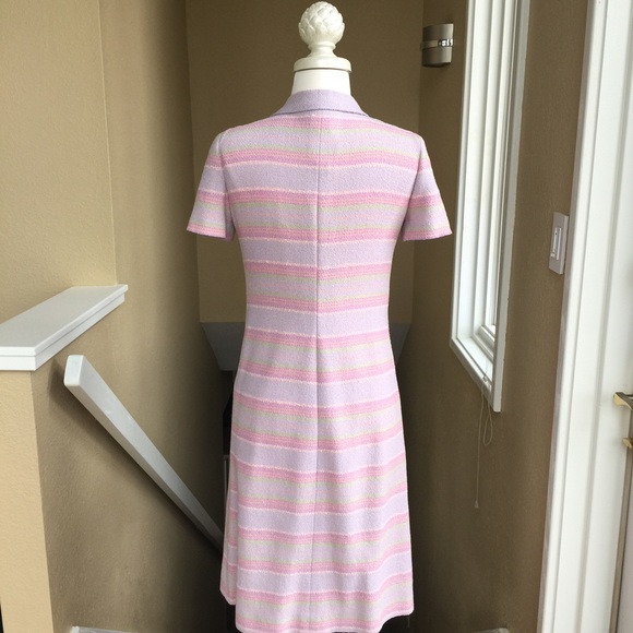 π«SOLDπ« AUTH CHANEL Rainbow Pastel Dress SZ 36 - Picture 4 of 4