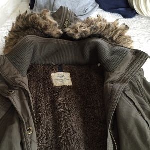 American Eagle eagle olive colored winter coat