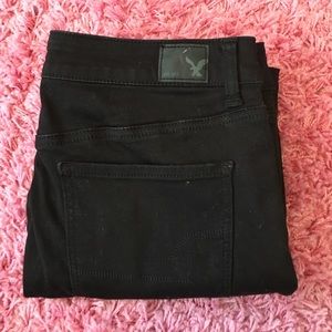 American eagle outfitters black jeans size 10