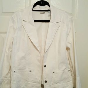 White denim jacket