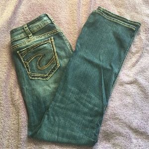 Suki Mid Slim Boot Silver Jeans