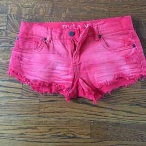 Over dyed cutoffs