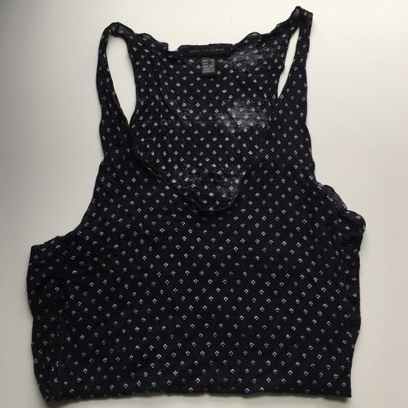 Printed Black Tank