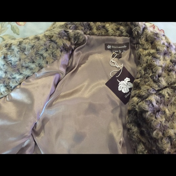 Soft Persian Lamb-like New Jacket Ibisco Novita - Picture 2 of 4