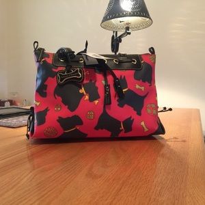 NWT Dooney & Bourke tassel tote Scottie print