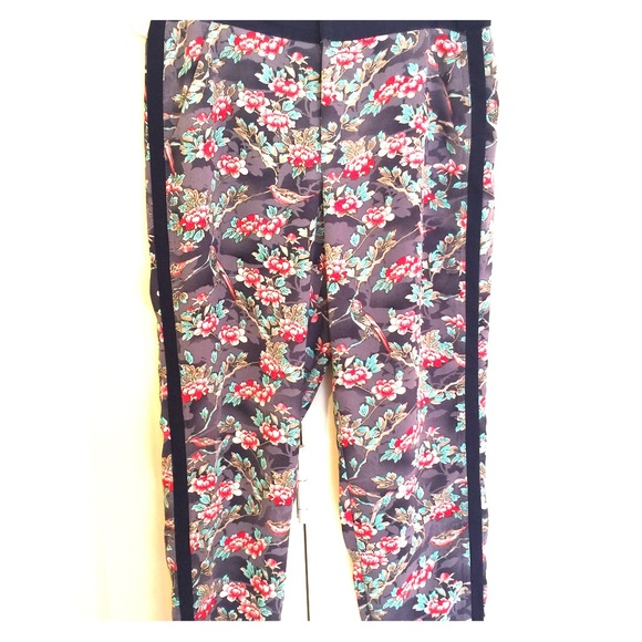 Anthropologie cropped floral pants