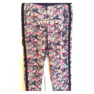 Anthropologie cropped floral pants