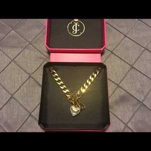 Juicy Couture Chain Link Heart Necklace
