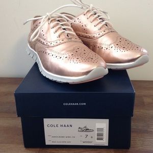 cole haan zerogrand rose gold