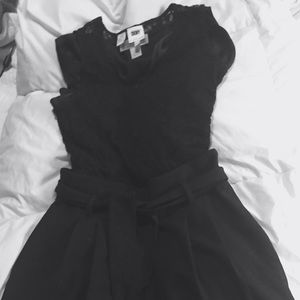 Black lace DKNY sleeveless top.