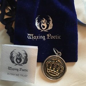 Waxing poetic crown charm