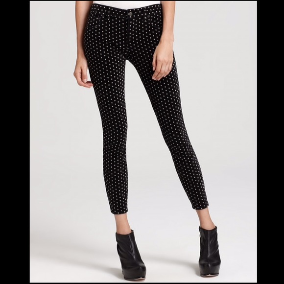 Free People Black Polka Dot Pants