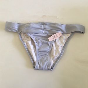 BNWT Victoria's Secret Silver Bikini Bottom