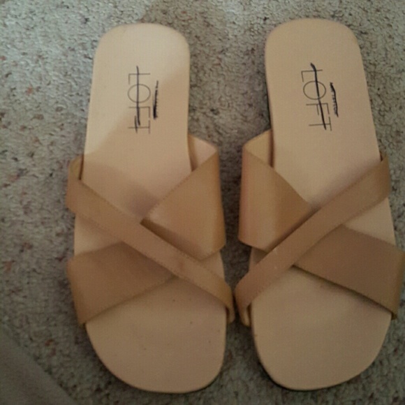 Loft tan sandals, 7.