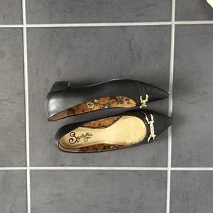 Black loafers