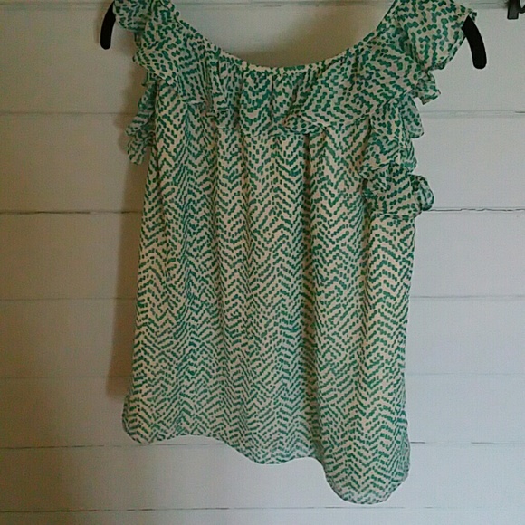 Banana Republic ruffled top - Picture 3 of 4