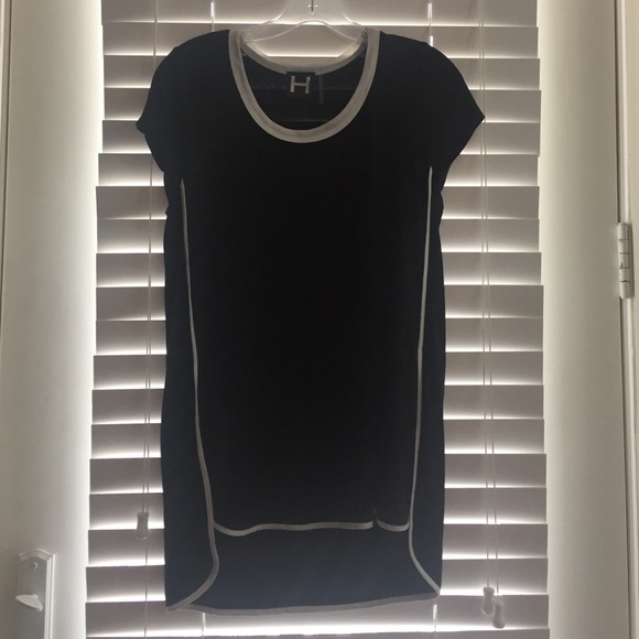 Long line black top.