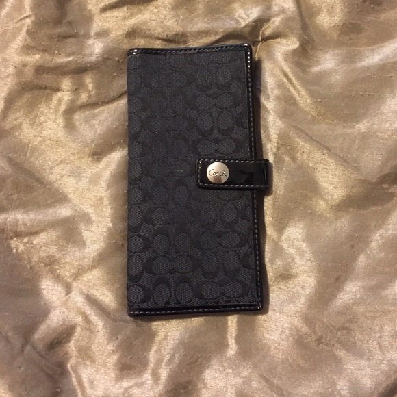 Slim coach wallet