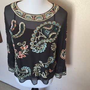 Needle & Thread Embellished Blouse nwot