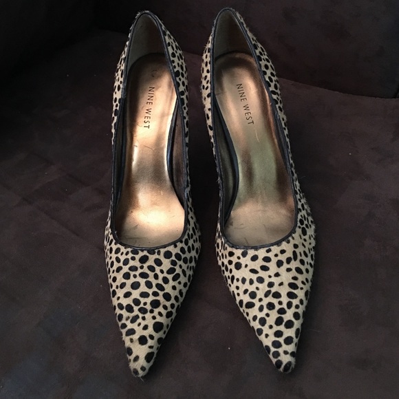 Real pony hair leopard heels!