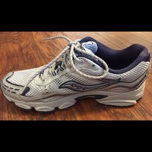Saucony women's running shoes - gray/blue 8.5