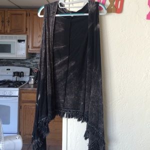 Acid wash shawl