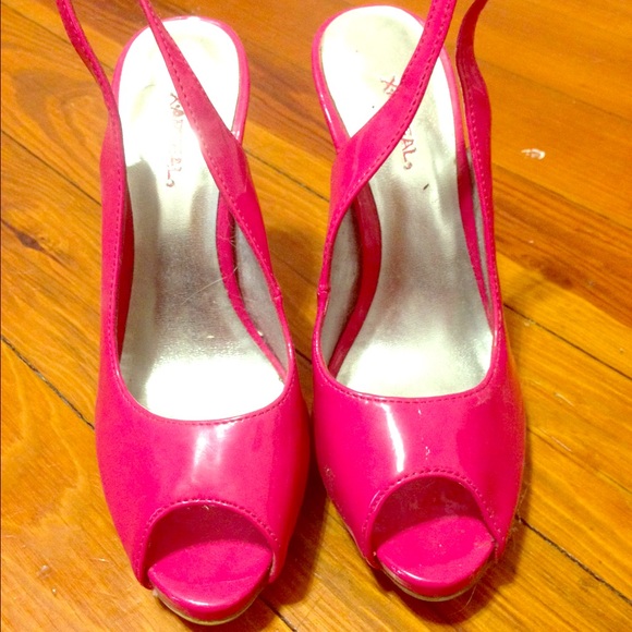 Pink high heels