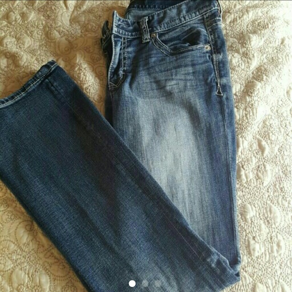 EUC express barely boot jeans