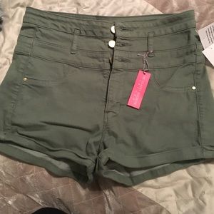 High waist shorts