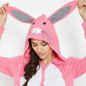 Bunny Hood Pajama Romper