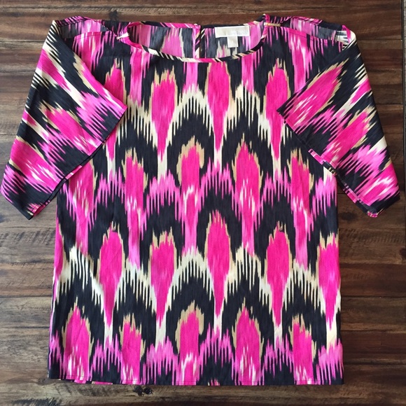 Michael Kors Tunic Style Cold Shoulder Blouse