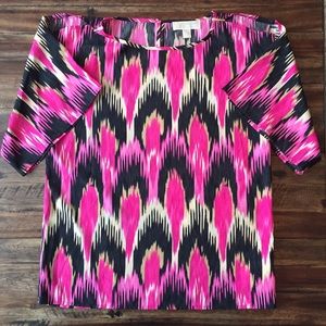 Michael Kors Tunic Style Cold Shoulder Blouse