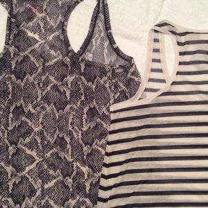 Two racer back tanks..