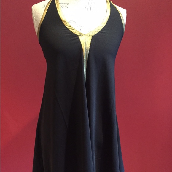Forever 21 Black and Gold Short Dress