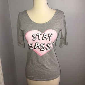 'Stay Sassy' graphic tee