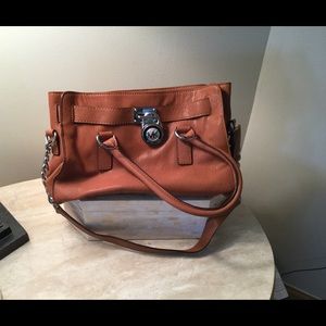 Michael Kors Hamilton Luggage Brown Satchel
