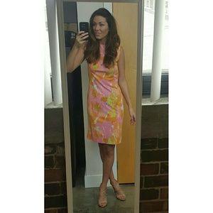 Vintage Watercolor Shift Dress Vintage Watercolor Shift Dress
