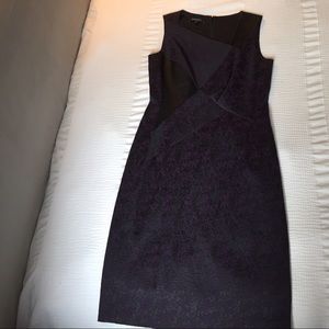 Melanie pleated sleeveless sheath