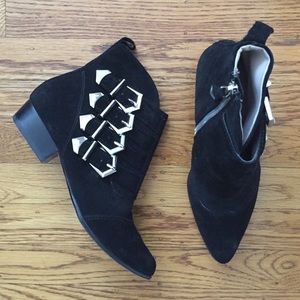 Zara black suede chelsea boots. Size 36