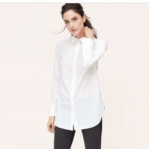 Loft softened tunic button down
