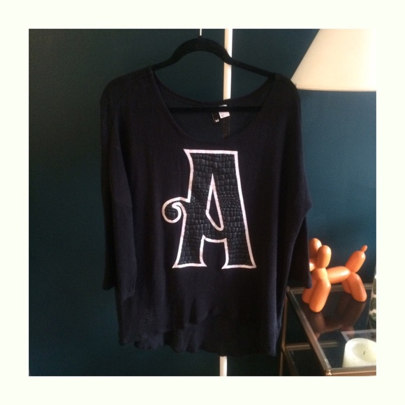 H&M baggy sweater in black