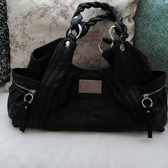 Large black purse and wallet